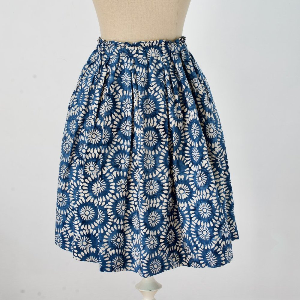 Ann Mashburn Blue Floral Skirt